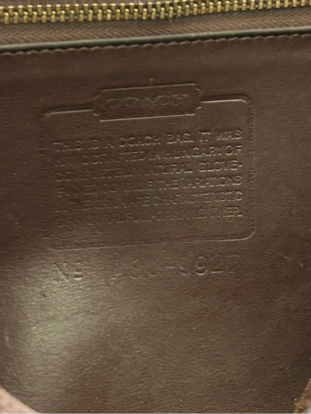 Vintage Coach NYC Station Bag Brown Glove Leather Crossbody Top Handle Rare USA - Picture 12 of 14